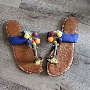 Sam Edelman Fuzzy Ball Sandals